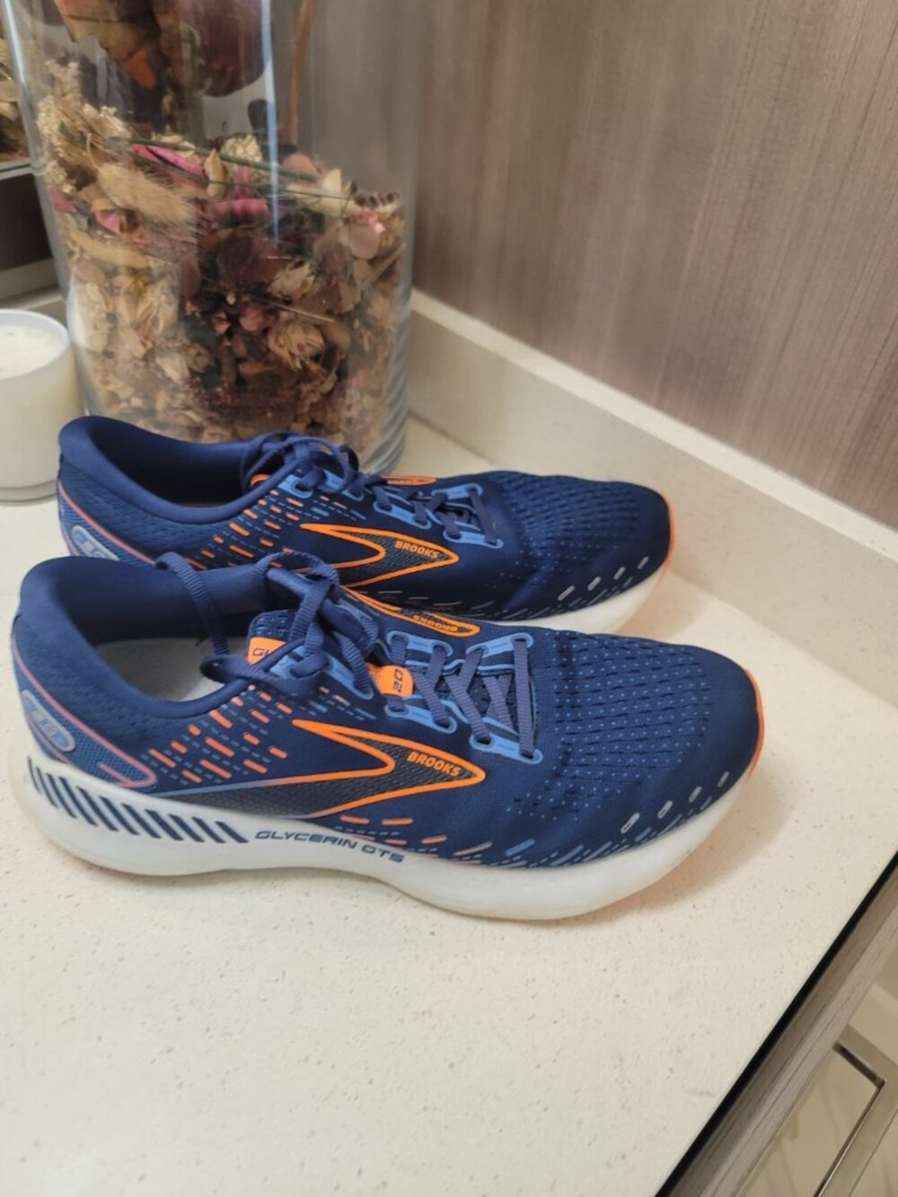Brooks Glycerin GTS 20 Men's 11 Navy Athletic Running Shoes 1103831D444 Multicol - Picture 5 of 10